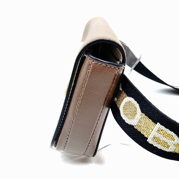 Authentic MARC JACOBS Double J 2Way Waist Pouch Shoulder Bag Brown - Picture 3 of 8